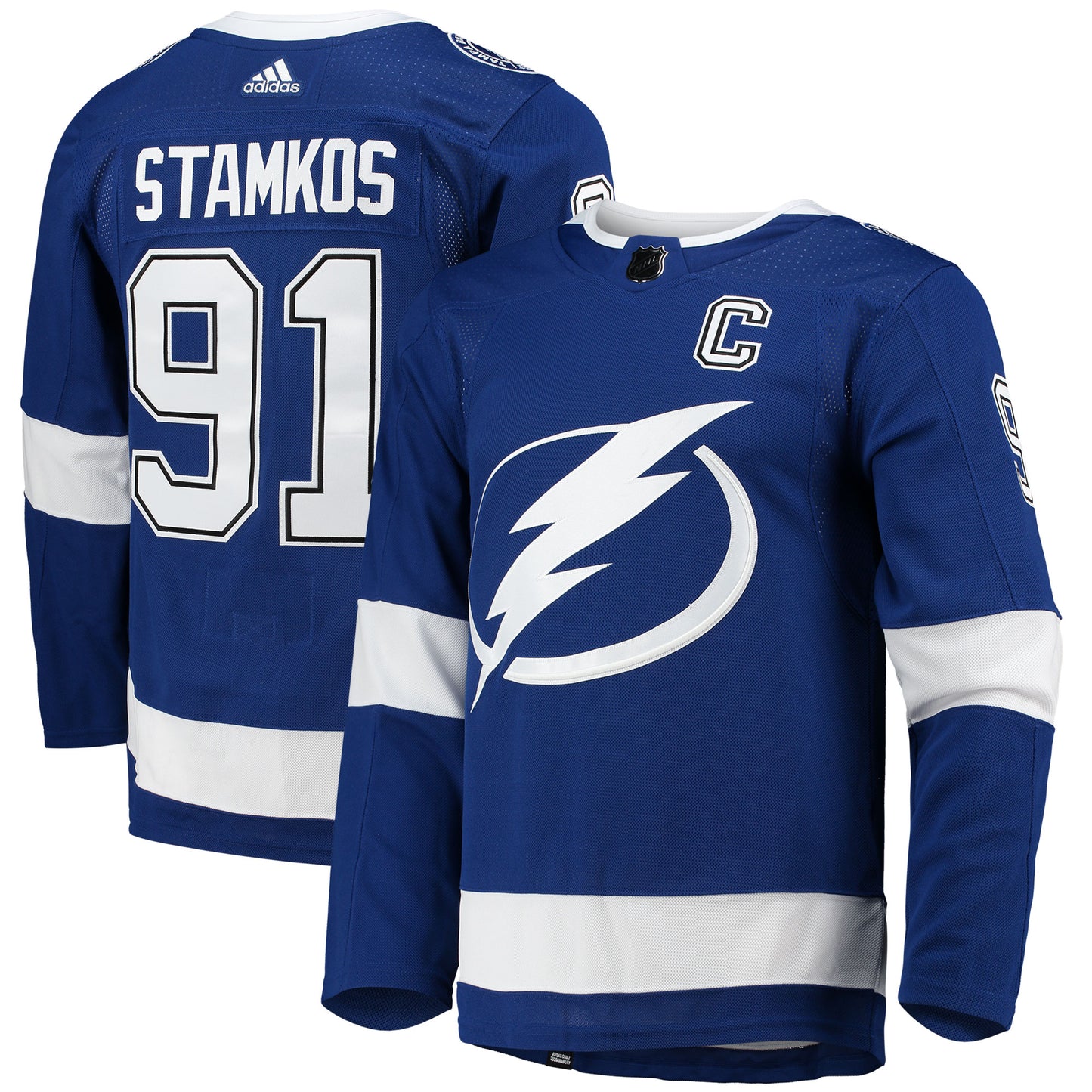 Steven Stamkos Tampa Bay Lightning adidas Home Primegreen Authentic Pro Player Jersey - Blue