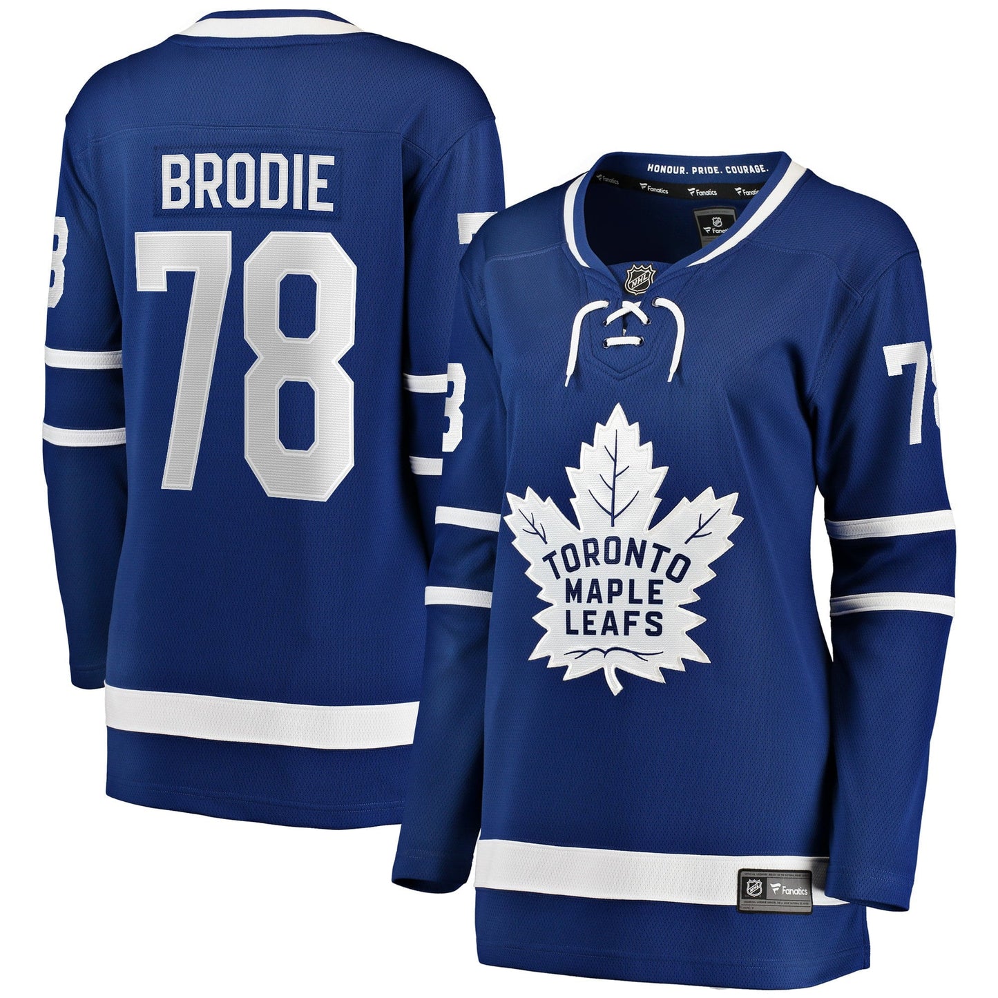 Women's Fanatics Branded TJ Brodie Blue Toronto Maple Leafs Breakaway Player Jersey