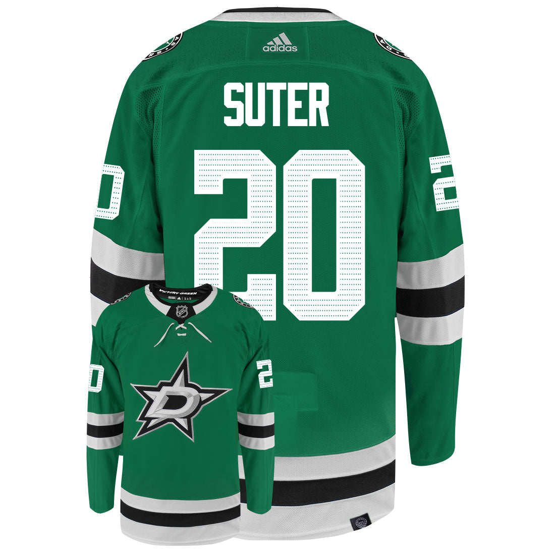 Ryan Suter Dallas Stars Adidas Primegreen Authentic NHL Hockey Jersey