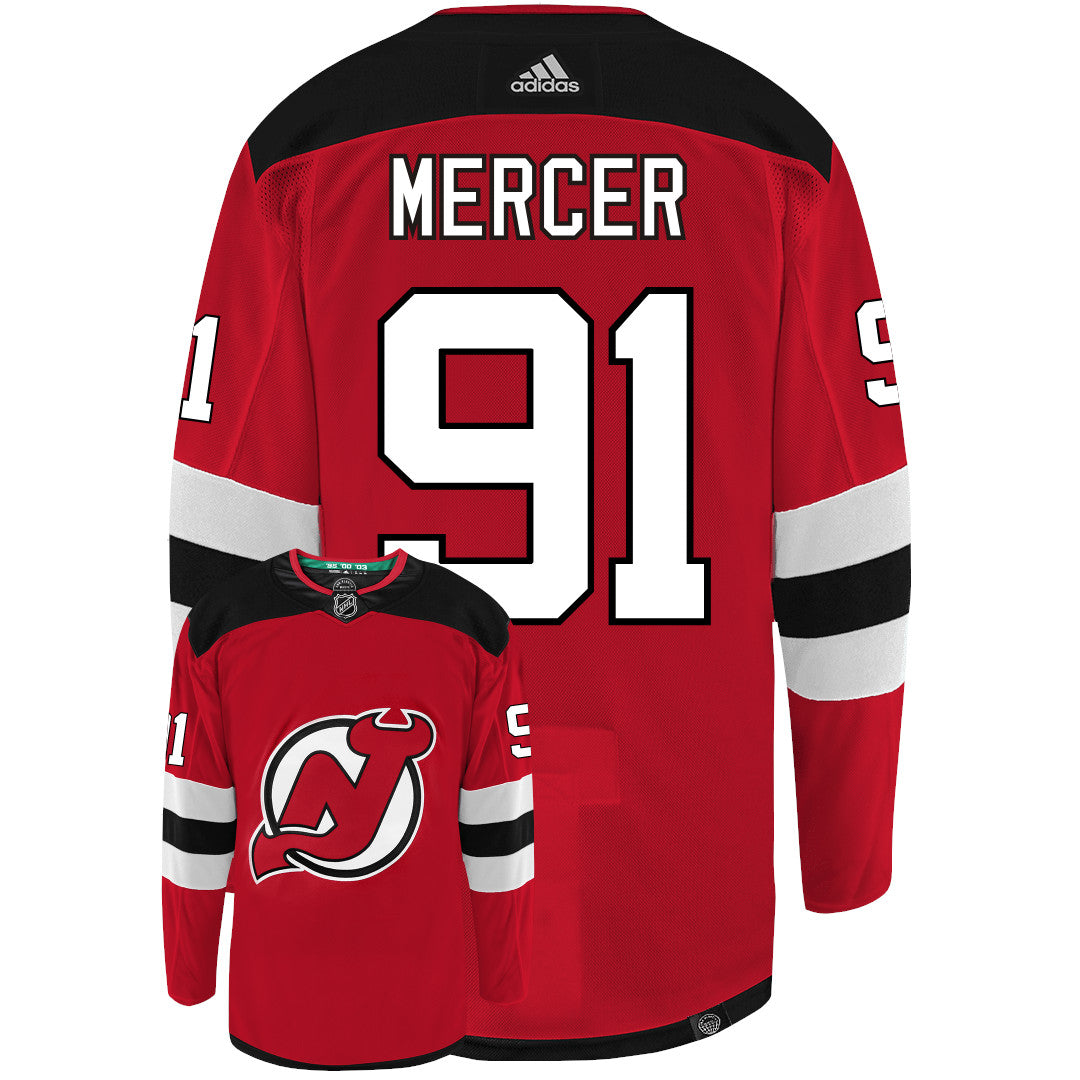 Dawson Mercer New Jersey Devils Adidas Primegreen Authentic NHL Hockey Jersey