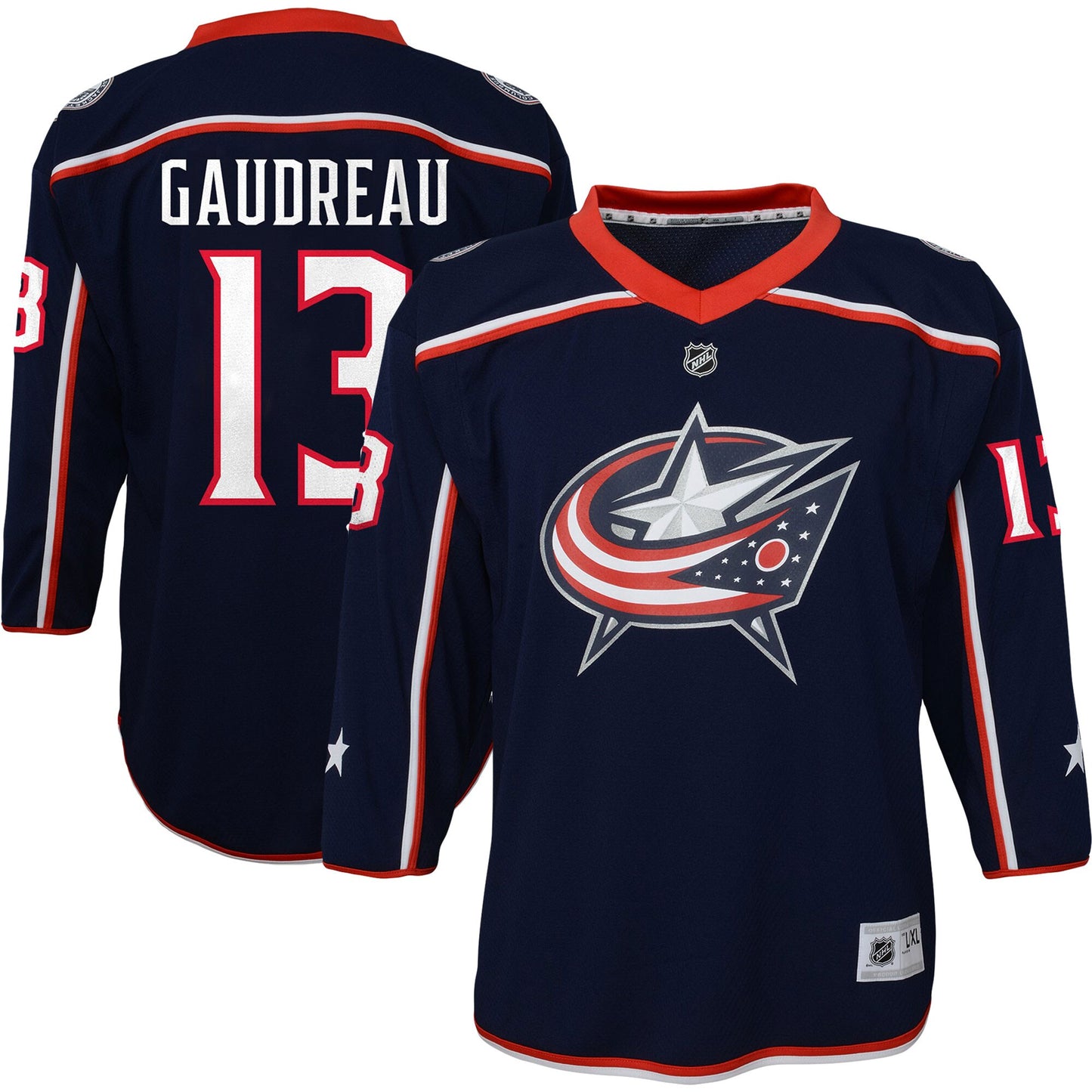 Johnny Gaudreau Columbus Blue Jackets Youth Replica Player Jersey - Navy