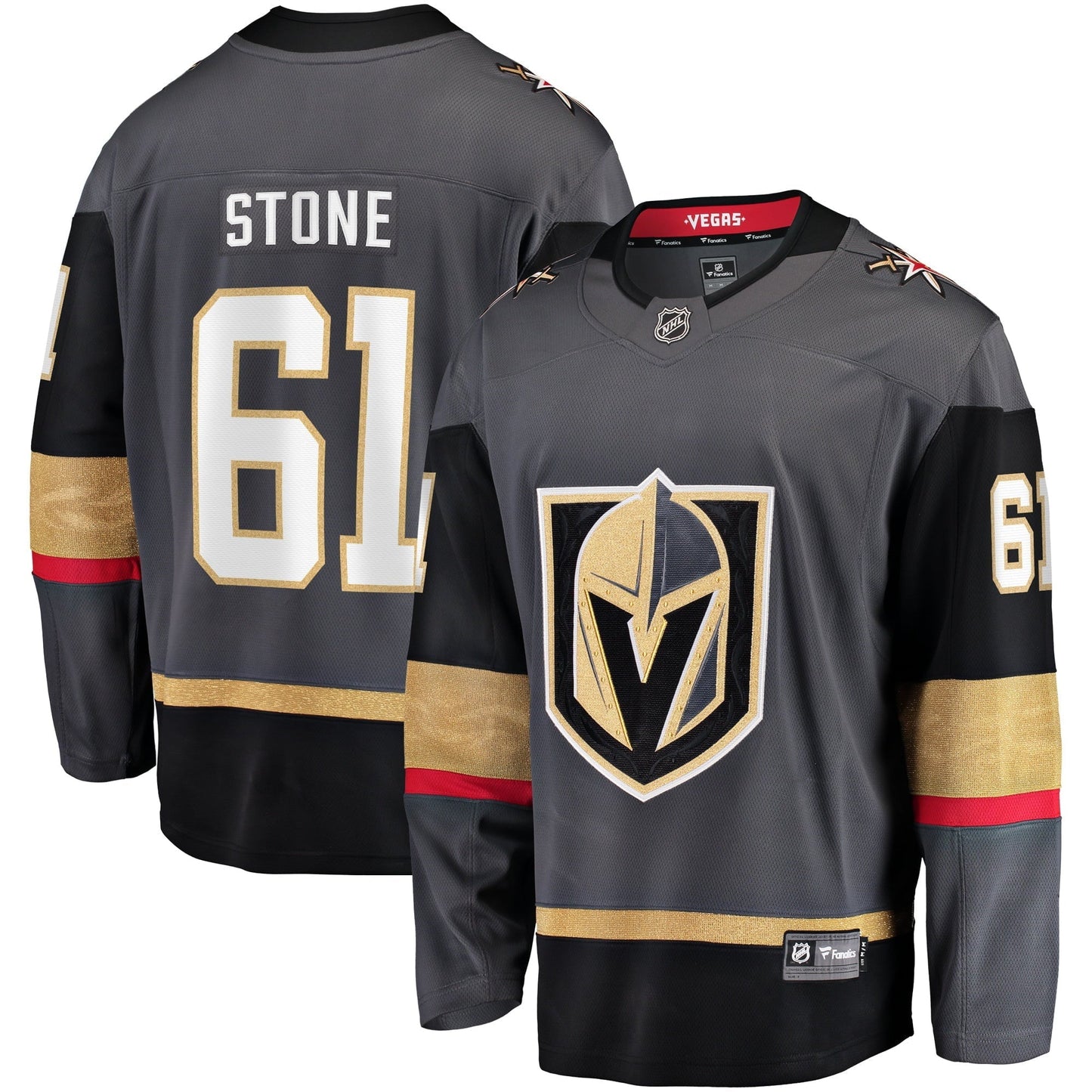 Men's Fanatics Branded Mark Stone Gray Vegas Golden Knights Alternate Premier Breakaway Player Jersey