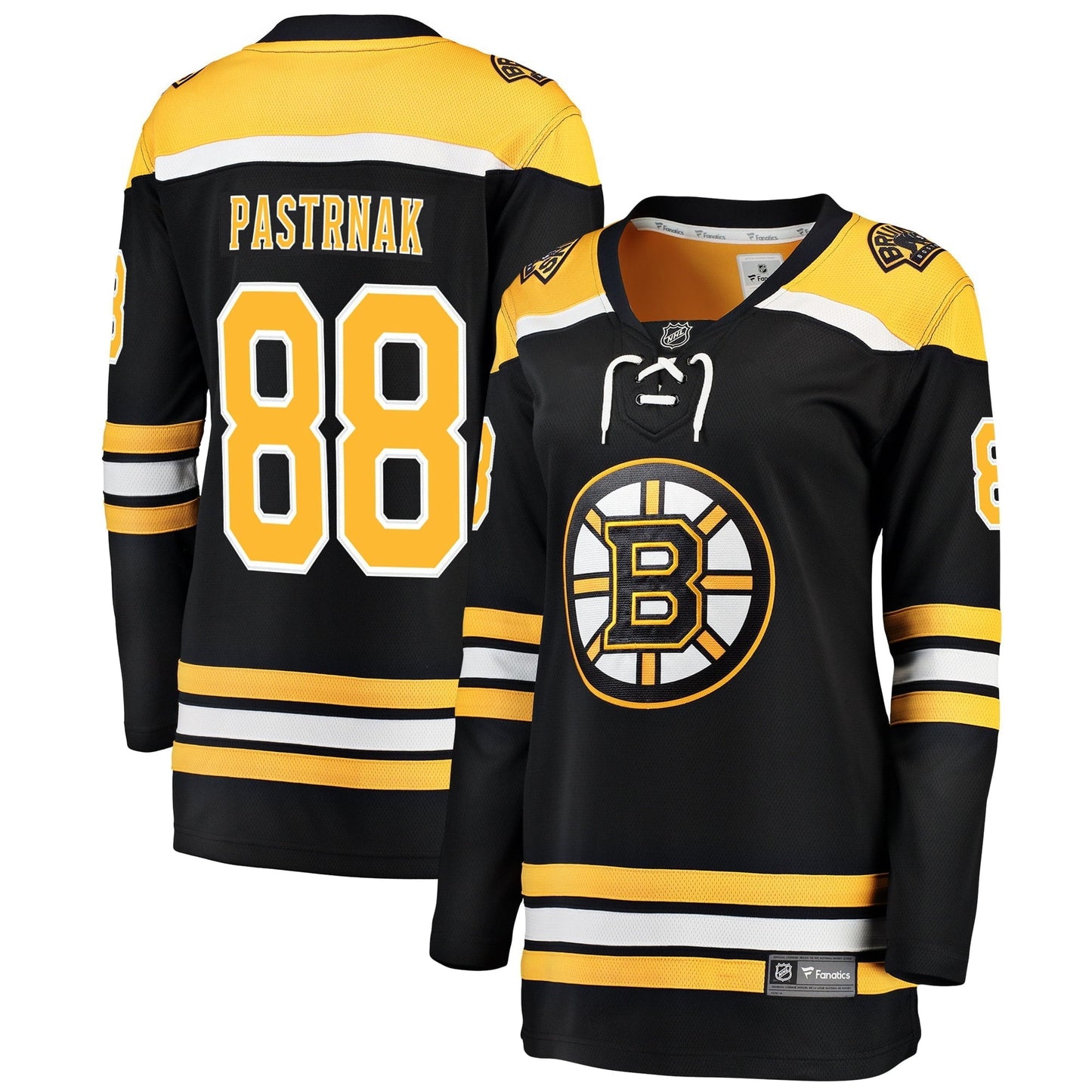 Women's Fanatics Branded David Pastrnak Black Boston Bruins Breakaway Player Jersey