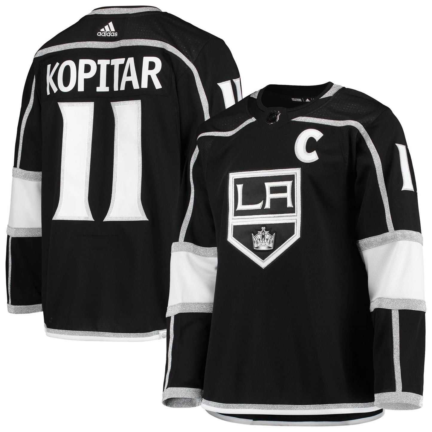 Anze Kopitar Los Angeles Kings adidas Home Primegreen Authentic Pro Player Jersey - Black
