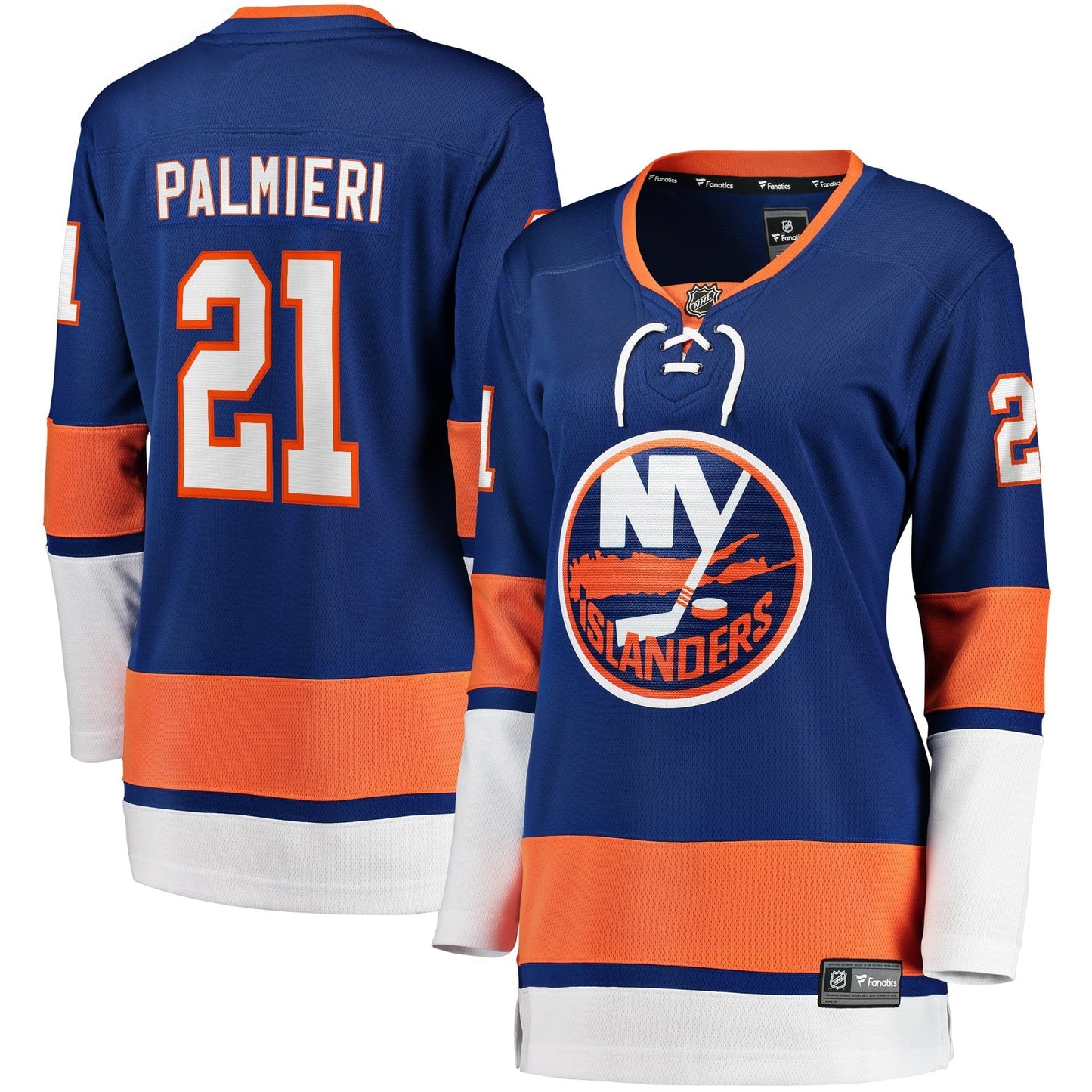 Women's Fanatics Branded Kyle Palmieri Royal New York Islanders 2017/18 Home Breakaway Replica Jersey