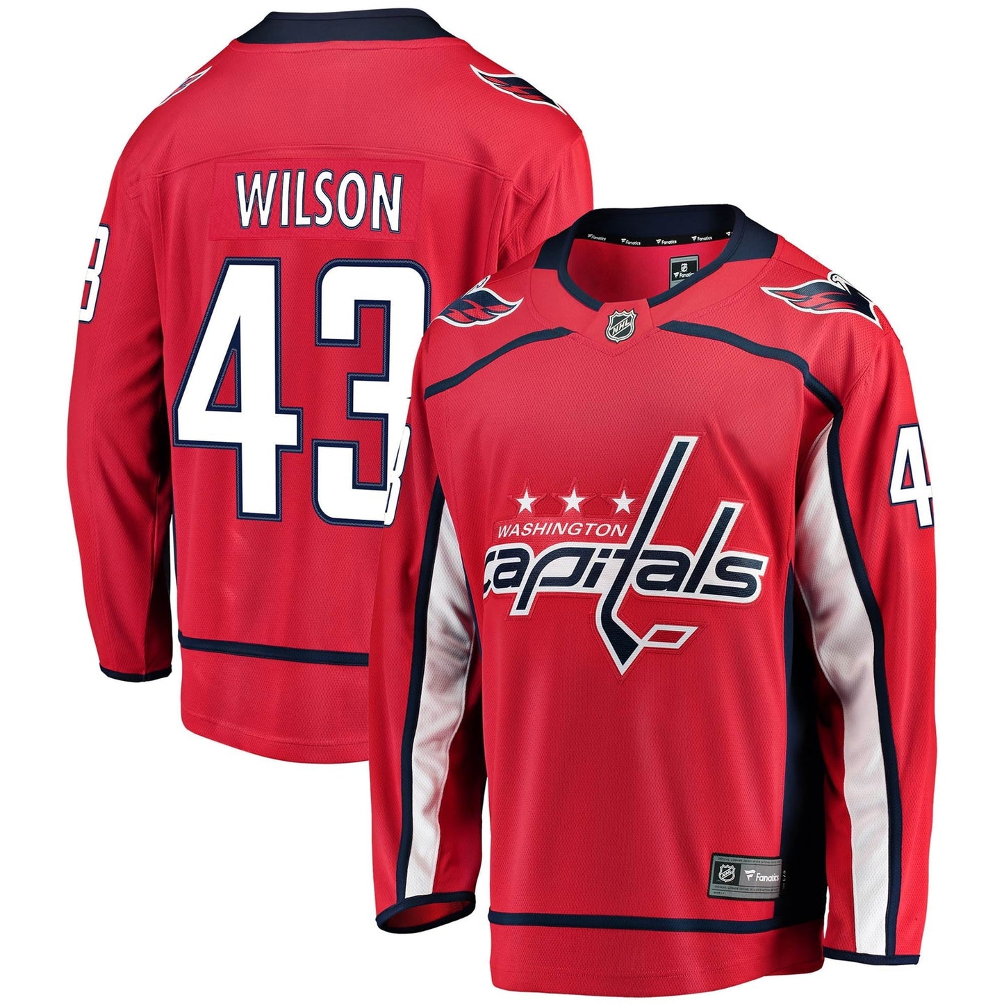 Men's Fanatics Branded Tom Wilson Red Washington Capitals Home Premier Breakaway Player Jersey