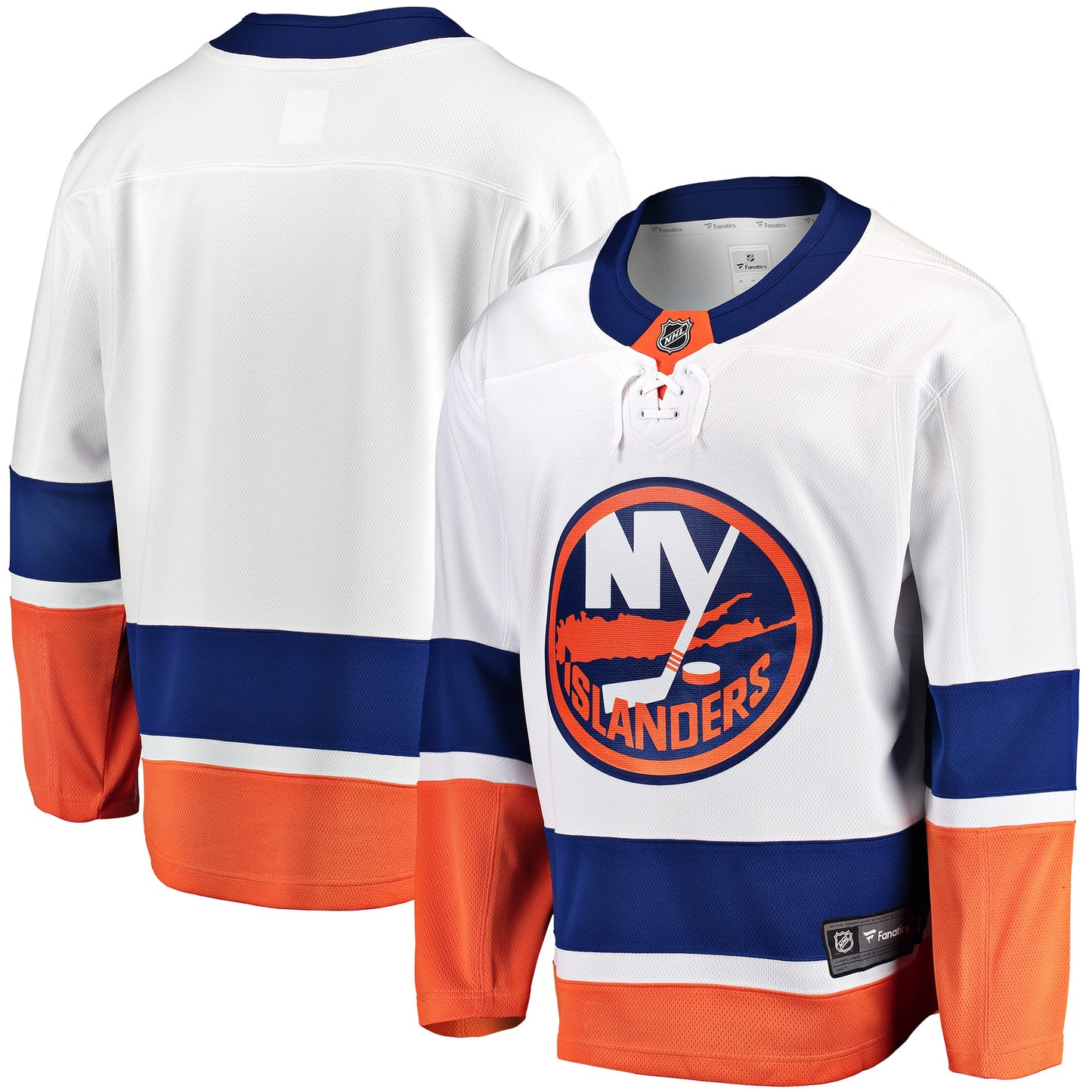 New York Islanders Fanatics Branded Breakaway Away Jersey - White
