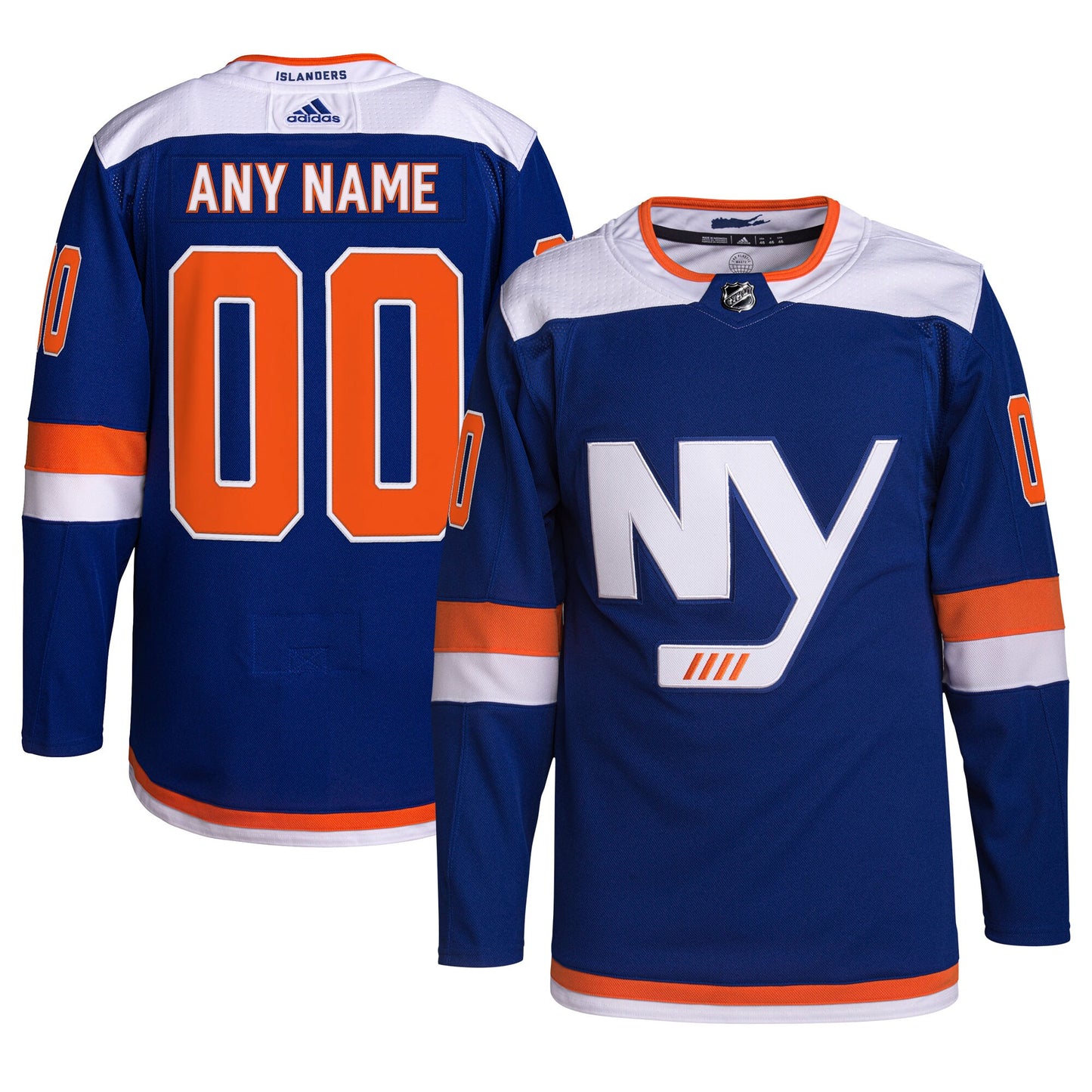 New York Islanders adidas Alternate Authentic Pro Primegreen Custom Jersey - Royal