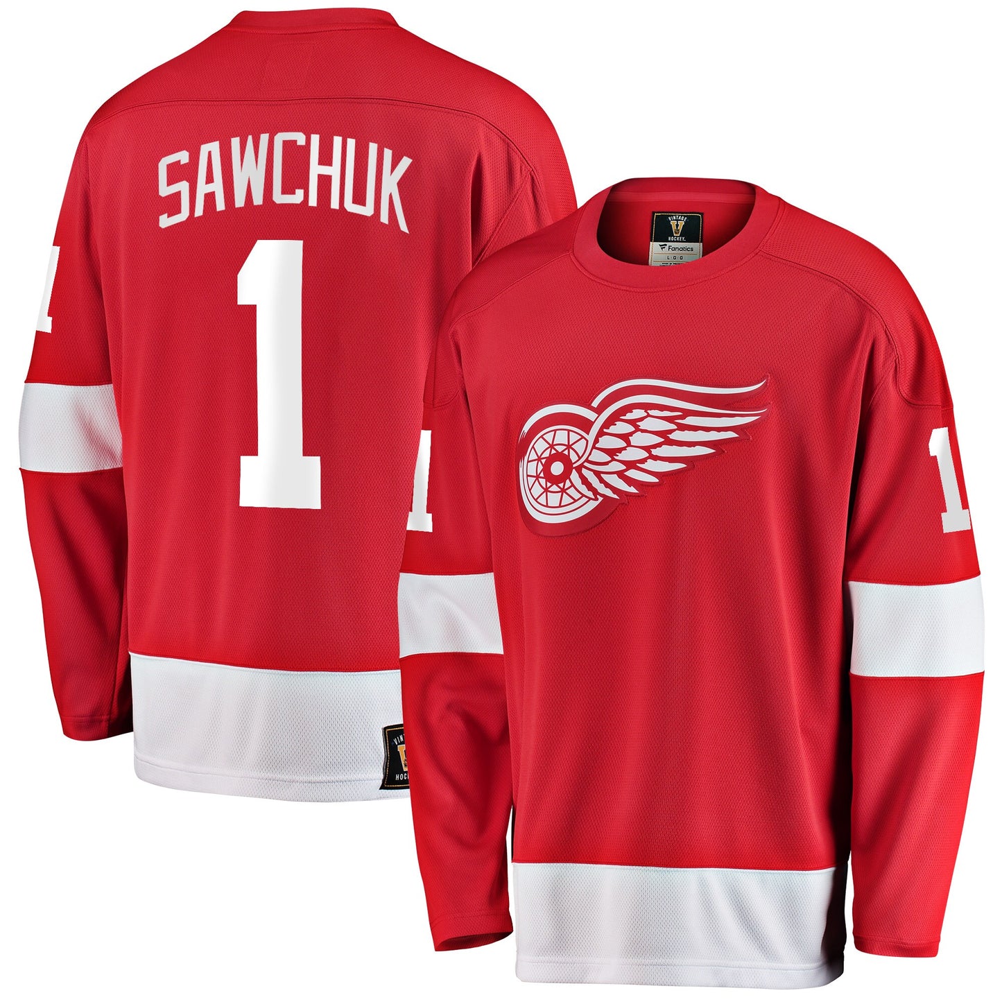 Terry Sawchuk Detroit Red Wings Fanatics Branded Premier Breakaway Retired Player Jersey - Red
