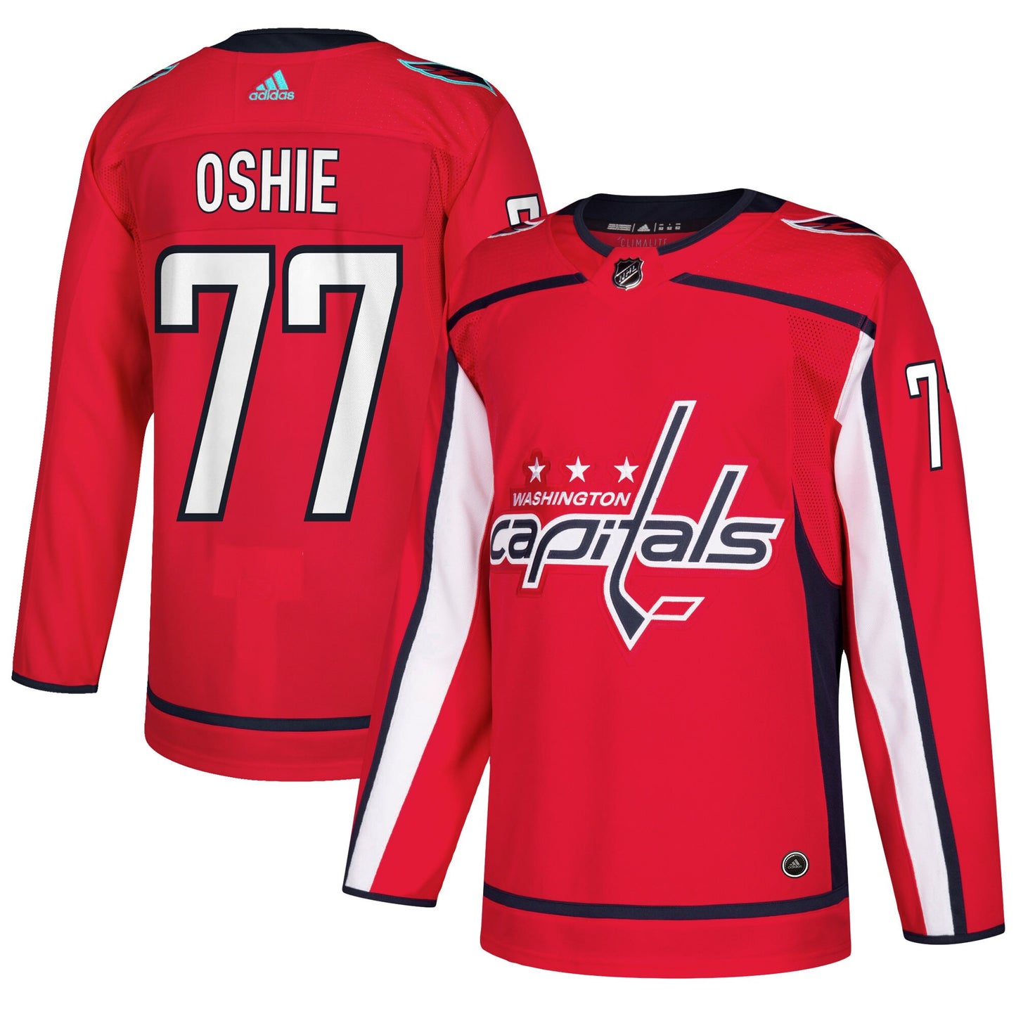 TJ Oshie Washington Capitals adidas Authentic Player Jersey - Red